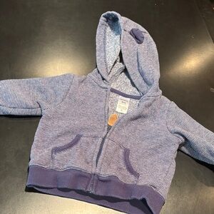 Striped Navy Kids Hoodie